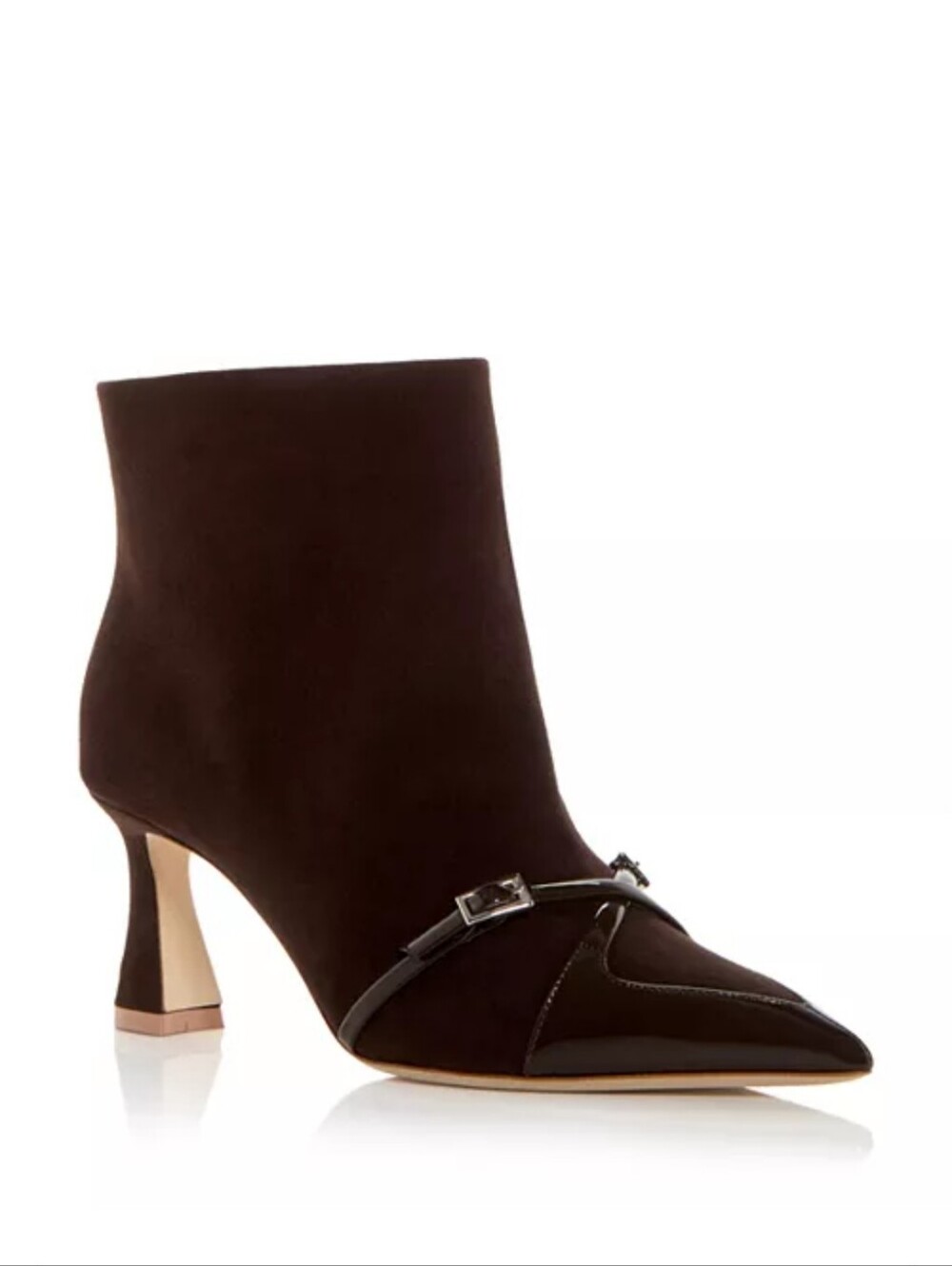 Malone Souliers Denise Pointed Toe Dark Brown Suede Ankle Boots Size 38